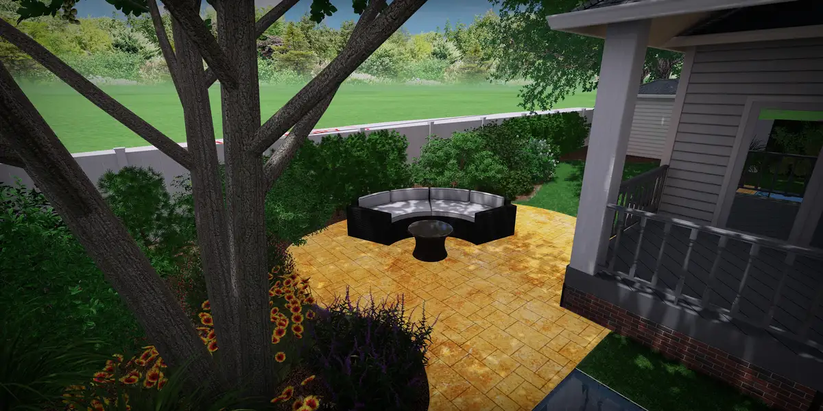 Naturalistic landscape design with custom stonework in Fernandina Beach, Florida