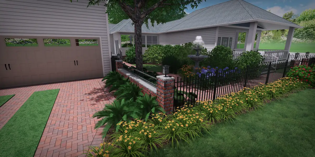 Landscape design for a new home in Wildlight FL