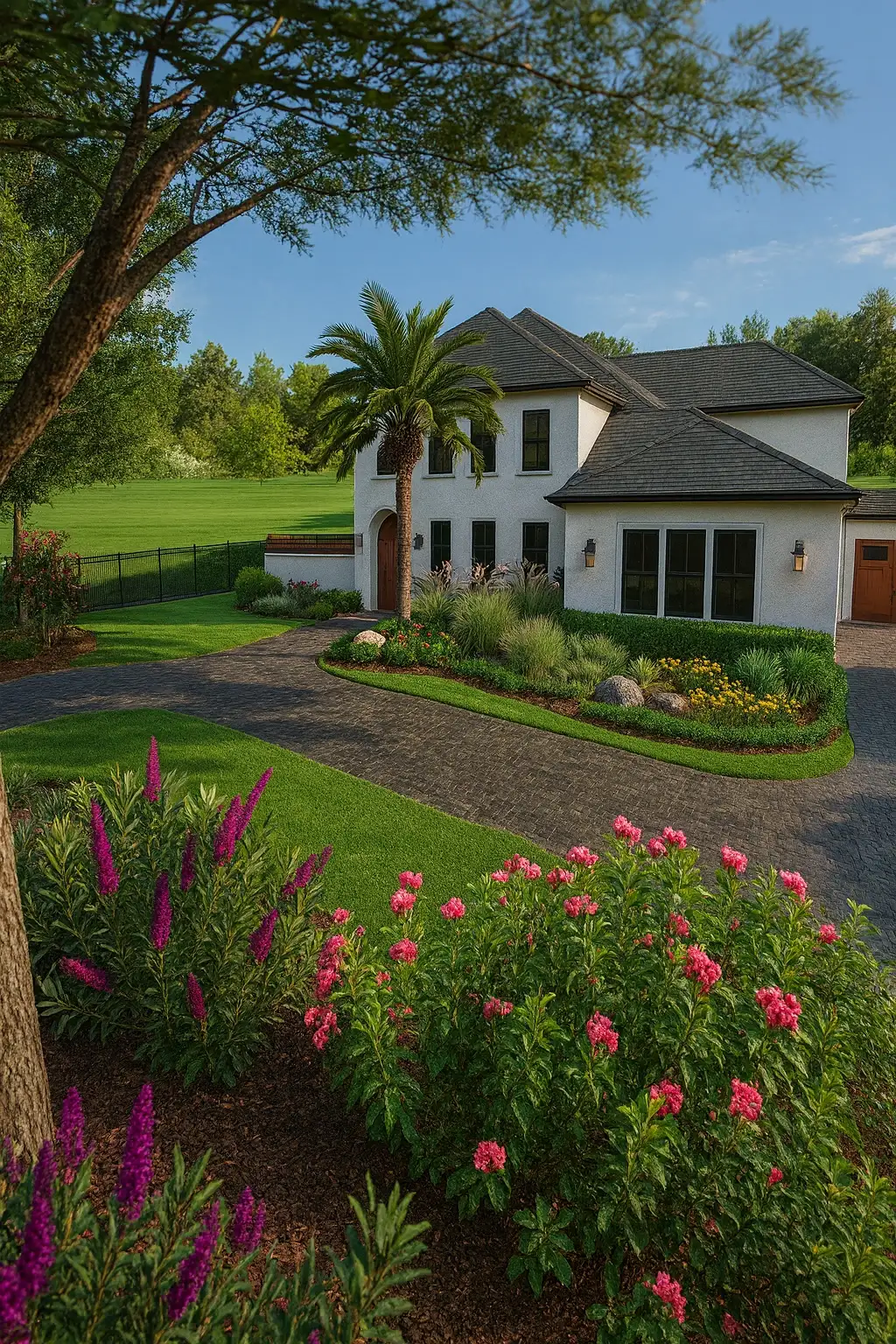 Native plant landscape installation in Nassau County Florida